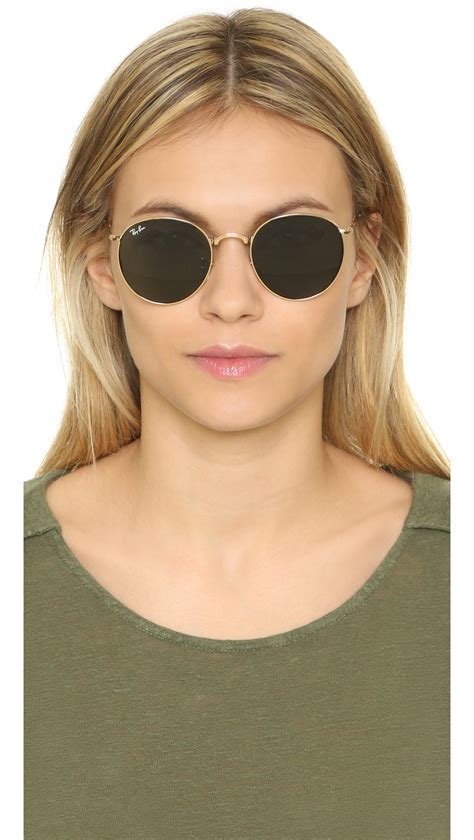 ray ban large round sunglasses.